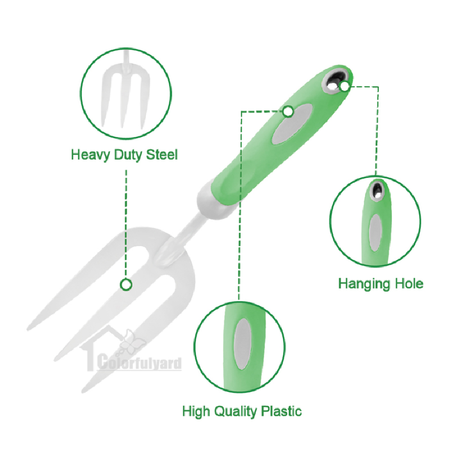 园林三叉铲/铲土耙/ 除草铲/草耙/松土耙/园林铲/GARDEN    TOOLS详情6