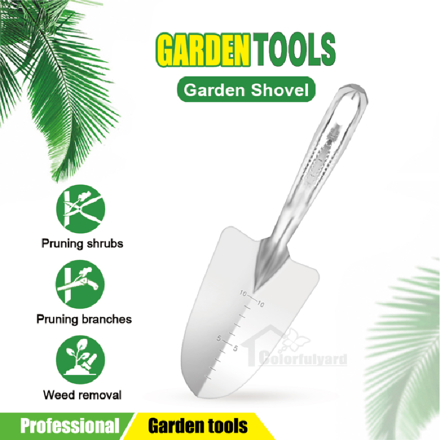 不锈钢铲子/园林铲/锄头/耙子/三叉铲/挖根器/GARDEN TOOLS详情2