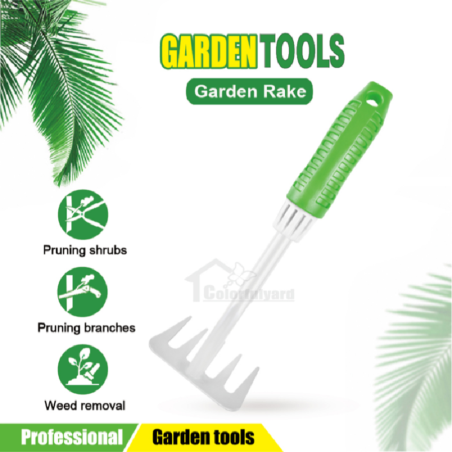 园林耙/铲土耙/ 除草锄头/草耙/五叉耙/松土耙/GARDEN   TOOLS详情2