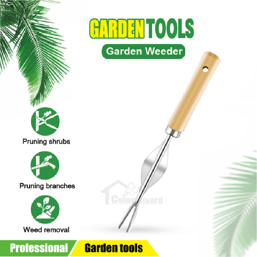 不锈钢起根器/起苗铲/挖根器/移植铲 /  耙子/花铲 / GARDEN TOOLS详情2