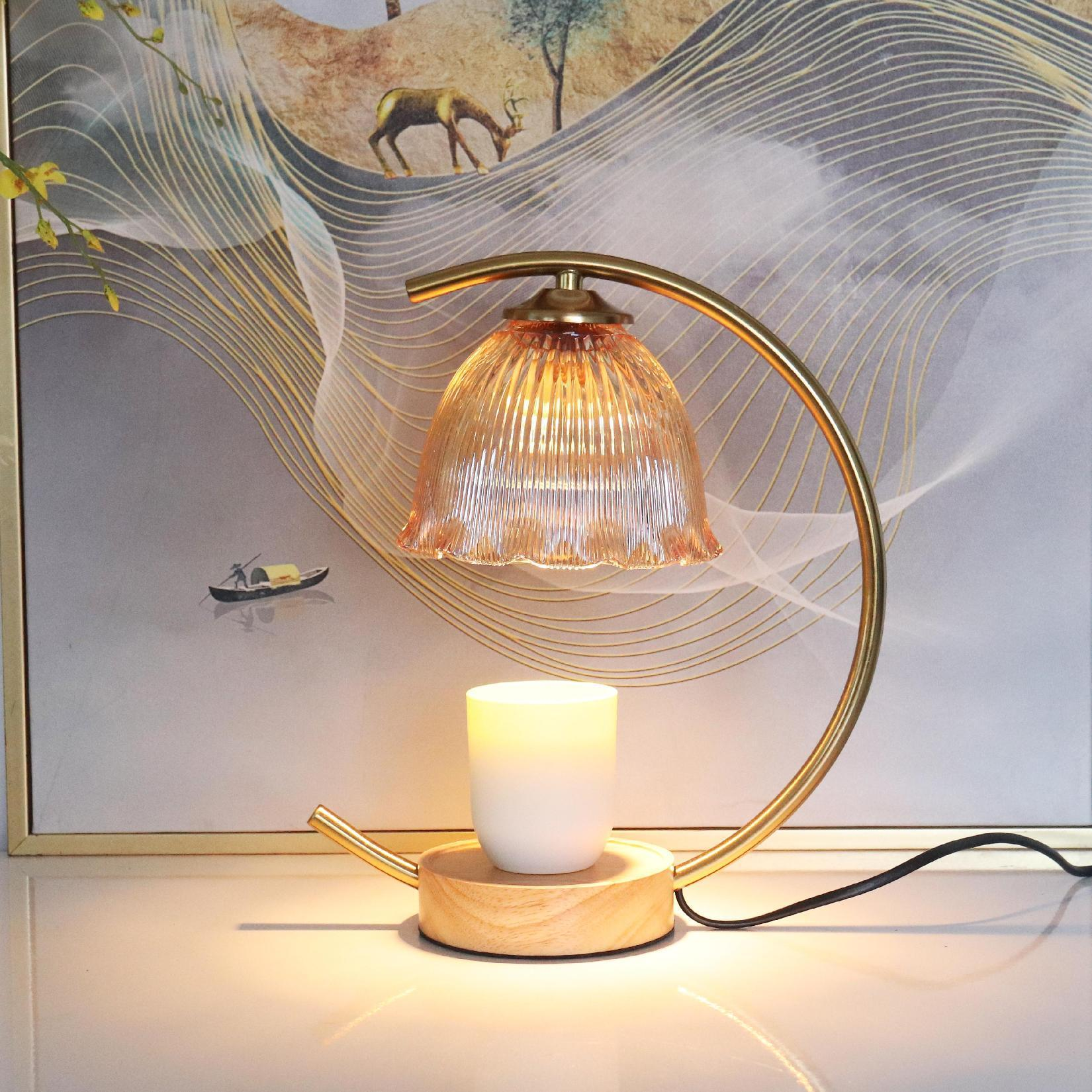 铃兰香薰融蜡灯台灯床头灯无烟调灯卧室网红氛围助眠灯融蜡礼物灯图