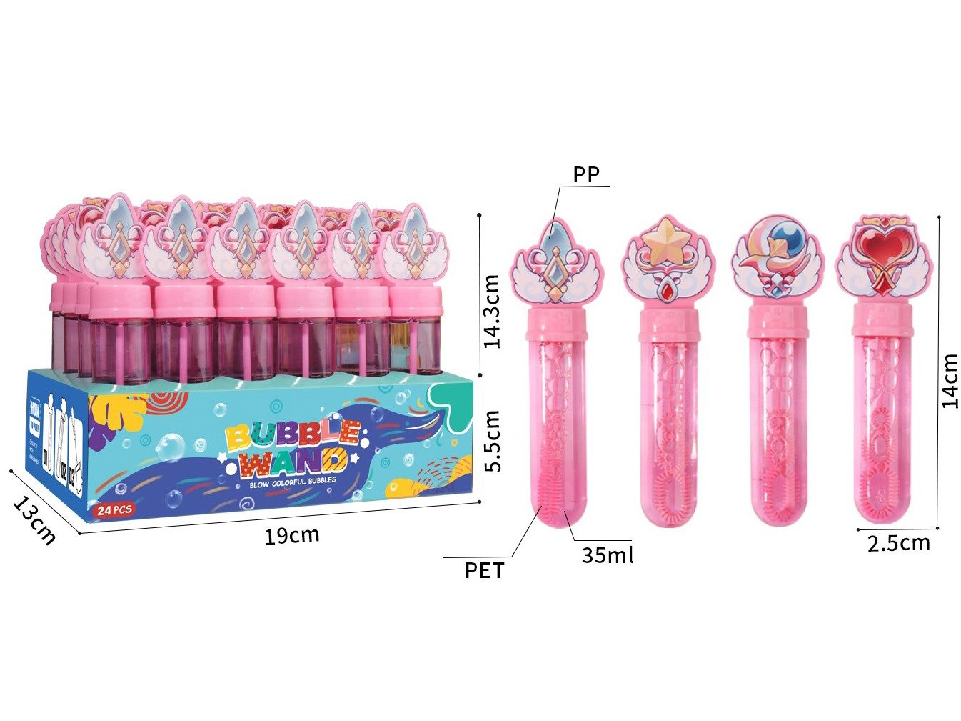 Best-selling handheld mini children's bubble stick small bubble-blowing toy details Picture