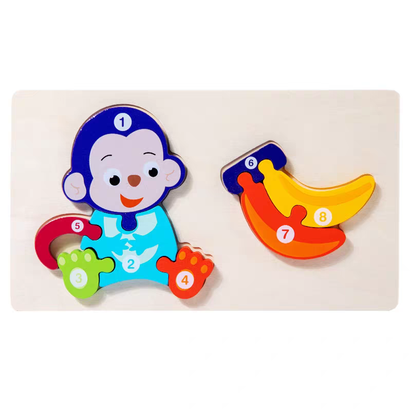 幼儿童蒙氏教具益智食物链拼图配对早教玩具动物认知宝宝拼图拼板详情图12