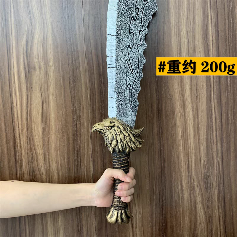 鹰头刀剑海盗刀兽人武器装备魔兽世界PU橡胶仿真COS道具儿童玩具详情图3
