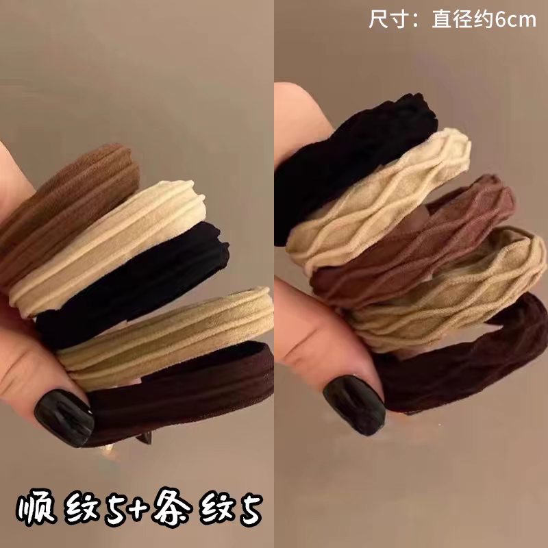 扎头发皮筋女扎头头绳女生橡皮筋高弹力耐用发绳皮套胶圈黑色发圈发圈