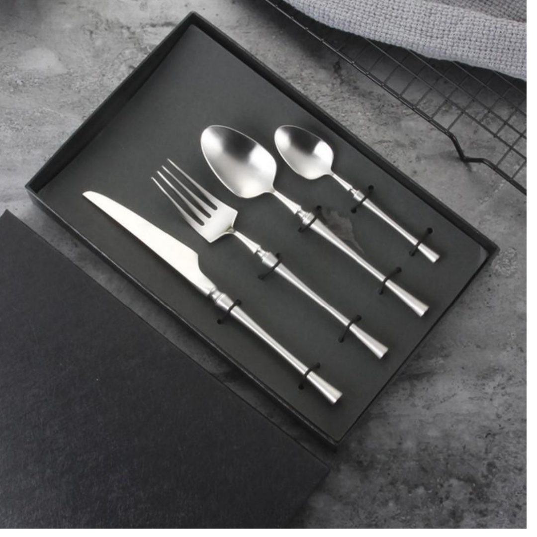 套装/地摊餐具/叉勺/亚马逊/木勺子产品图