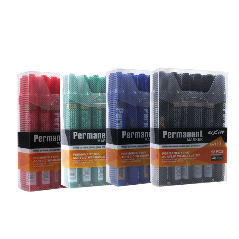The oil-based marker pen G113 has a smooth and round tip for writing. For export orders, you can order Xia Xing Gxin Application Scenario
