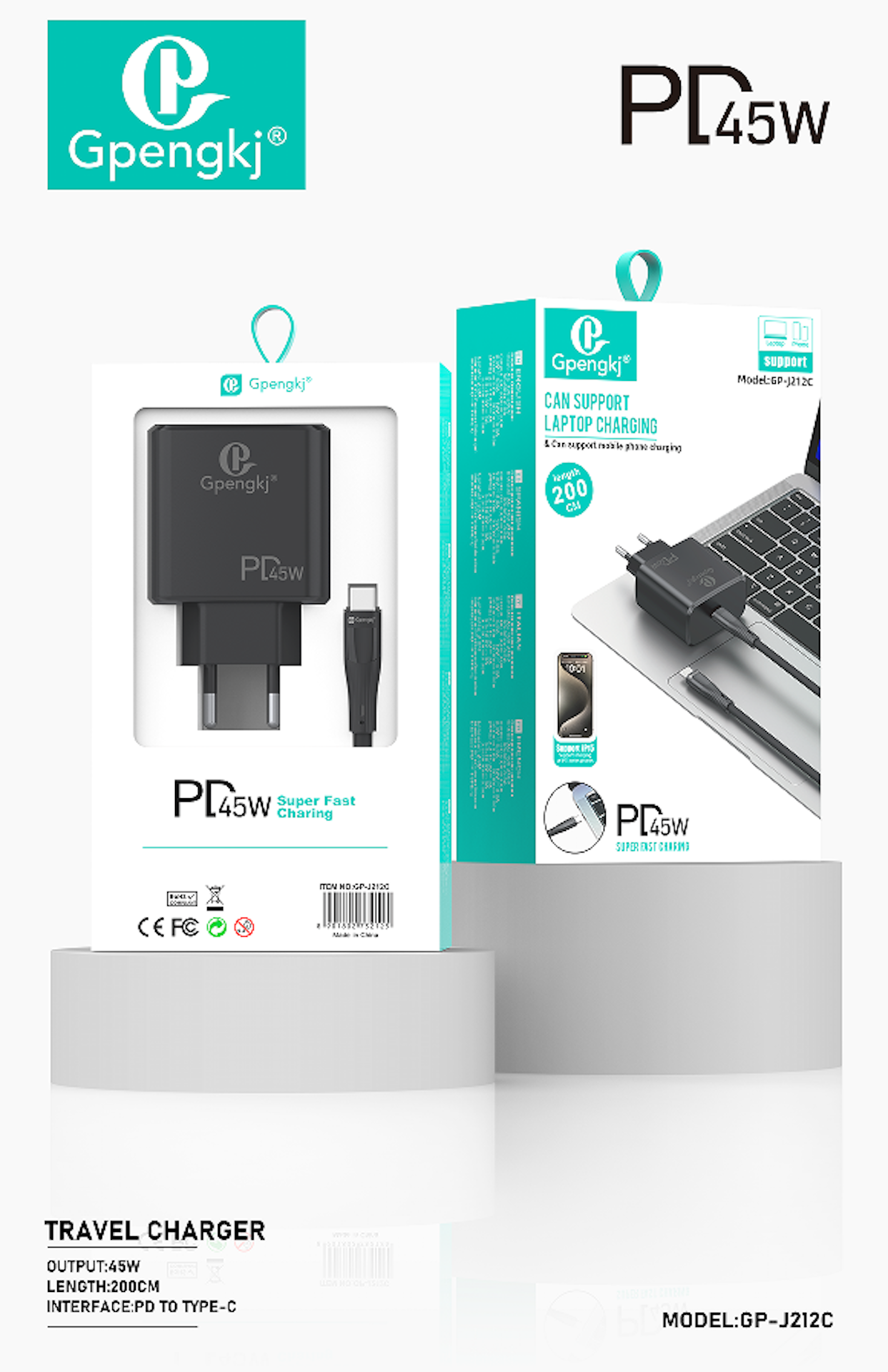 45W Pd Super Fast Charge For Tablet Computer Samsung Apple Ipad Flash Charge 2 Meter Line Set (Price Negotiable) Application Scenario