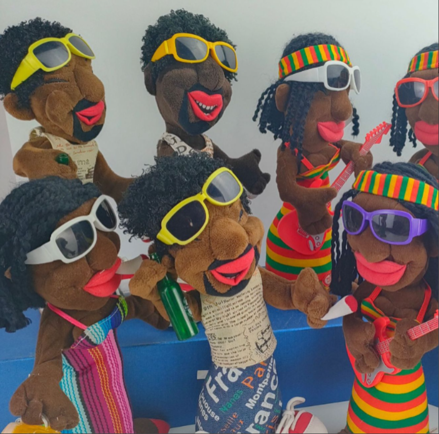 Factory direct sales of sand sculpture toys, Jamaican funny dancing and swaying electric plush toys, Douyin same style gift figurines, children's toys details Picture