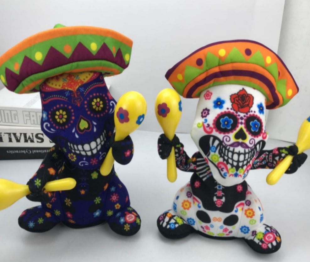 Halloween series dolls, rattle flower ghosts, children's toys, electronic toys, swing + glow + music Application Scenario
