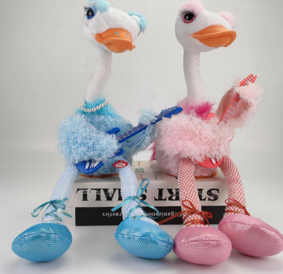 Ostrich Little Sister simulation animal children's electronic toy singing + glowing + swaying figurine children's toy Application Scenario