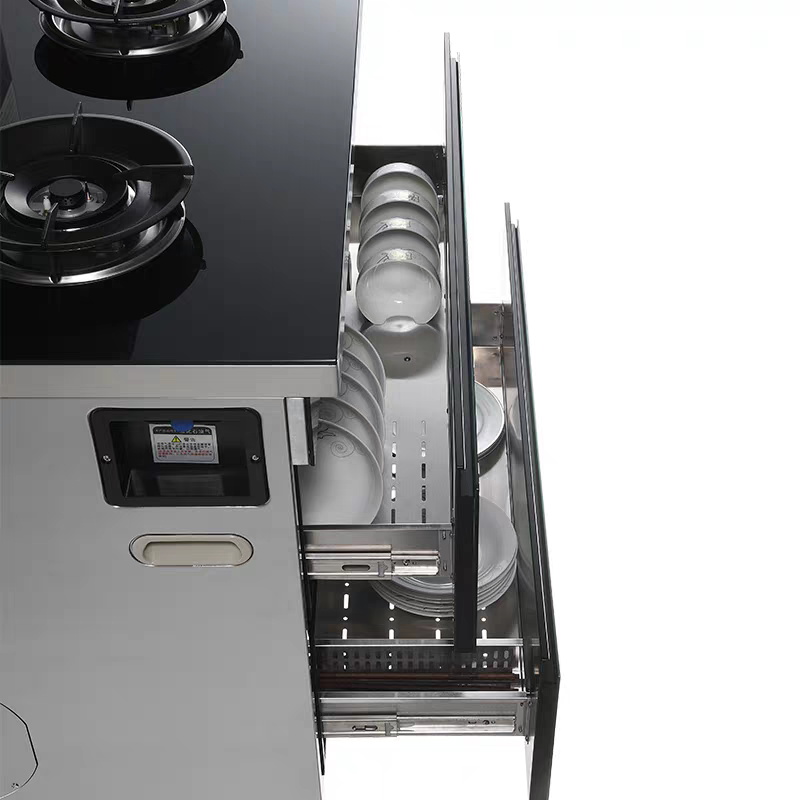 KODEAR/ Keda AE02 integrated cooktop, cleaning cabinet, side-suction bottom exhaust range hood, gas stove and all-in-one cooktop