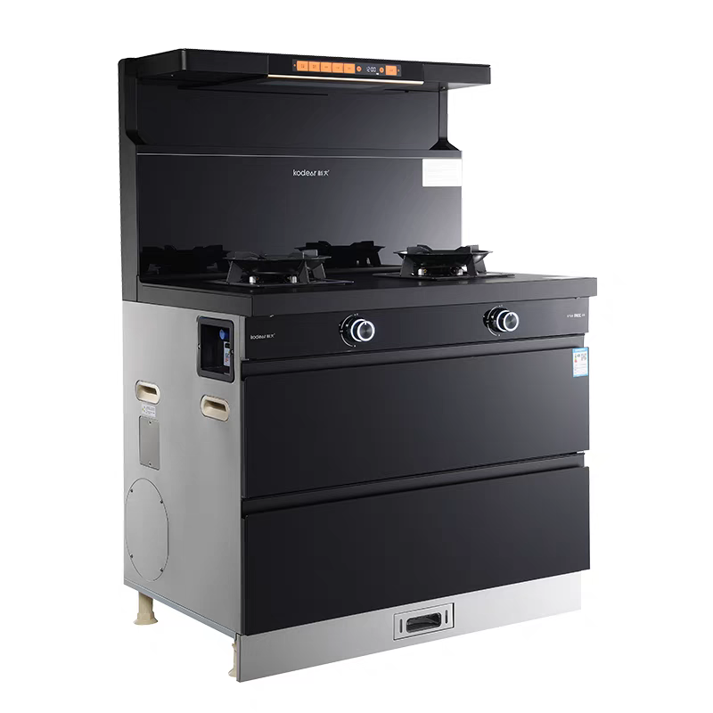 The N1 cleaning cabinet model of the University of Science and Technology integrates a side-suction and bottom-exhaust range hood and gas stove, offering a complete set for household use Specification image