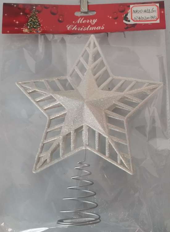 The top star of the Christmas tree