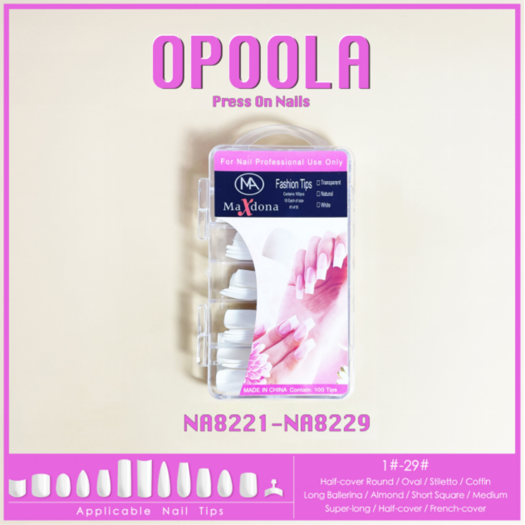 拼色短甲100片可拆卸穿戴美甲片外贸热销款美甲