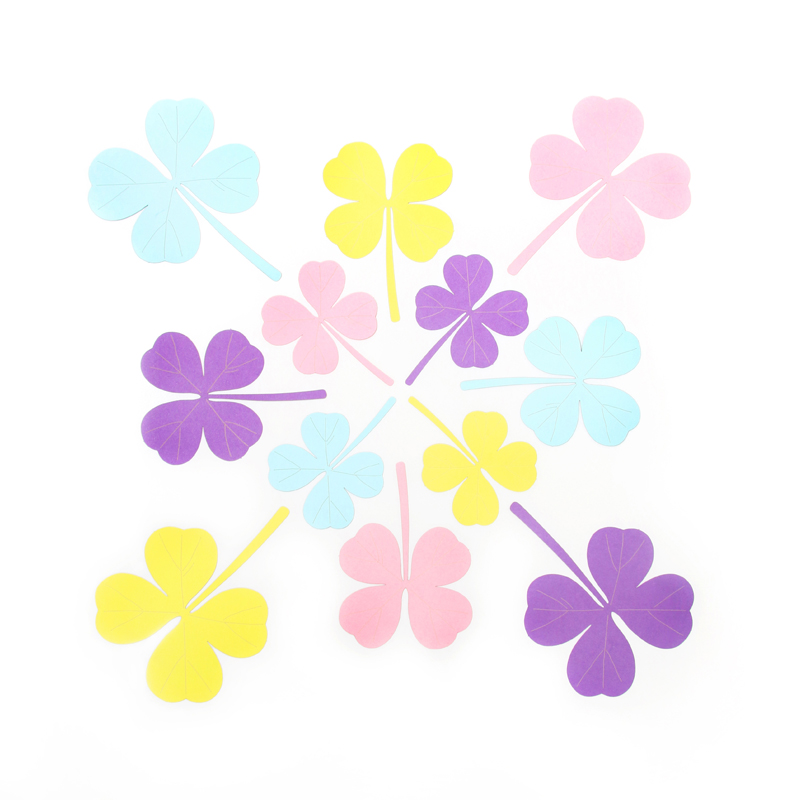 3D stereoscopic home decoration simulation flowers, four-leaf clovers, maple leaves, ginkgo leaves, home decoration paper Specification image