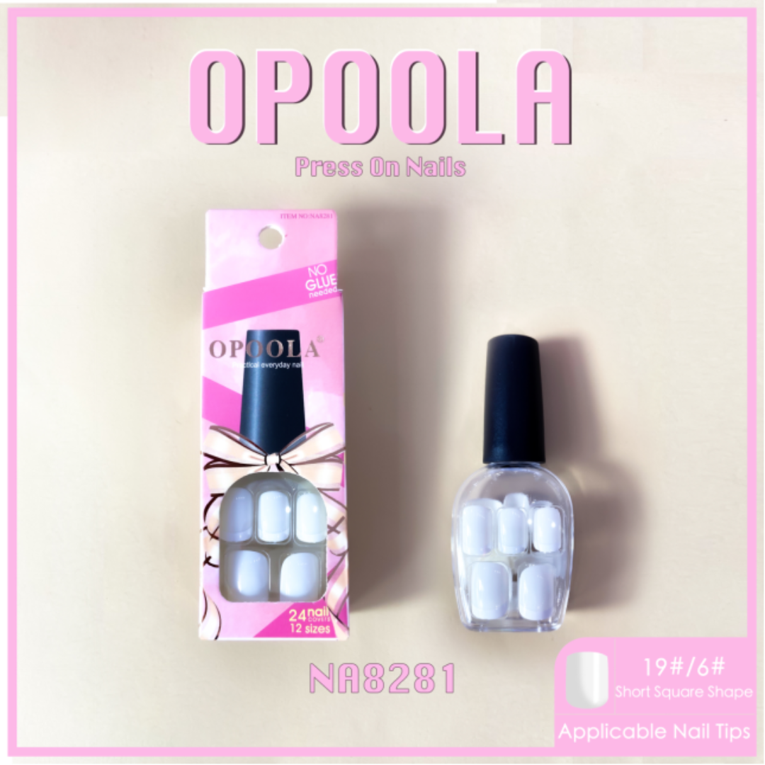 24-piece detachable and wearable nail art pieces in multi-color short nails, a best-selling nail art product for foreign trade