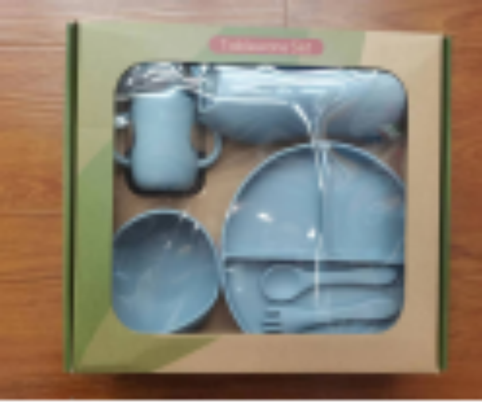 Children's tableware set, baby products, silicone bowls, forks, spoons, baby food bowls, plates, food-grade silicone plates Application Scenario