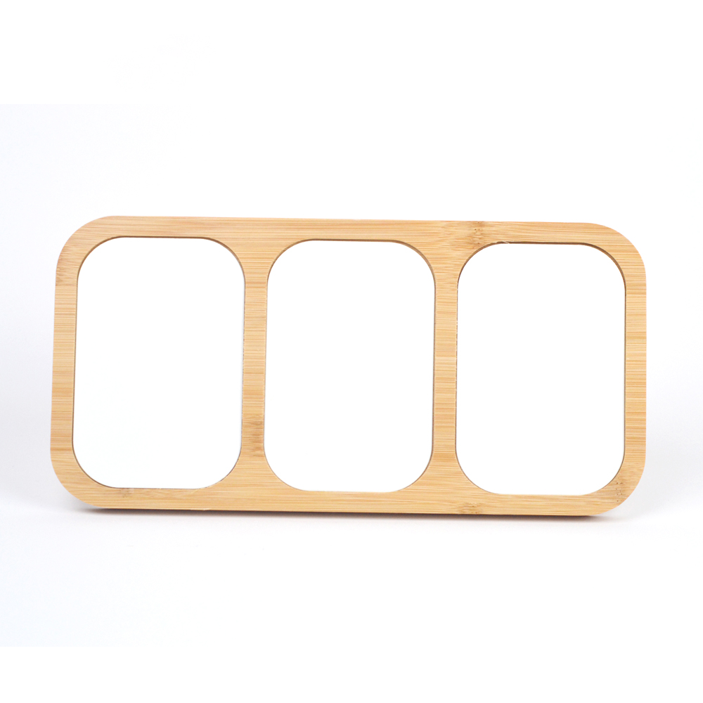 热转印三框带支架木质摆台DIY图印制空白纪念相框居家摆台装饰礼物