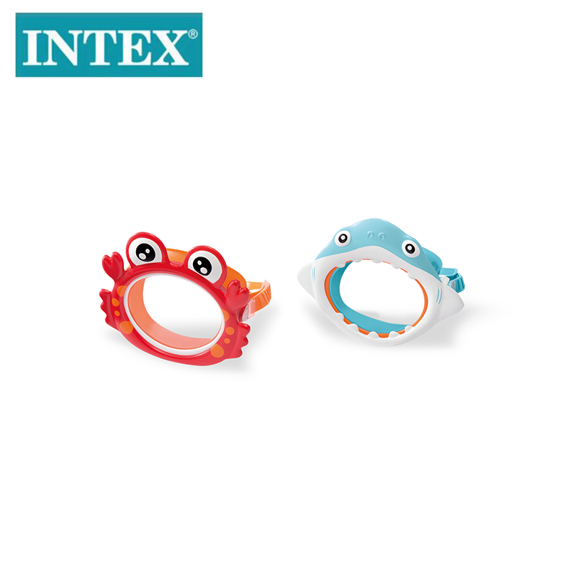 INTEX55915 Fun frog Goggles, children's swimming goggles, cartoon diving goggles, baby eyes, swimming waterproof glasses wholesale