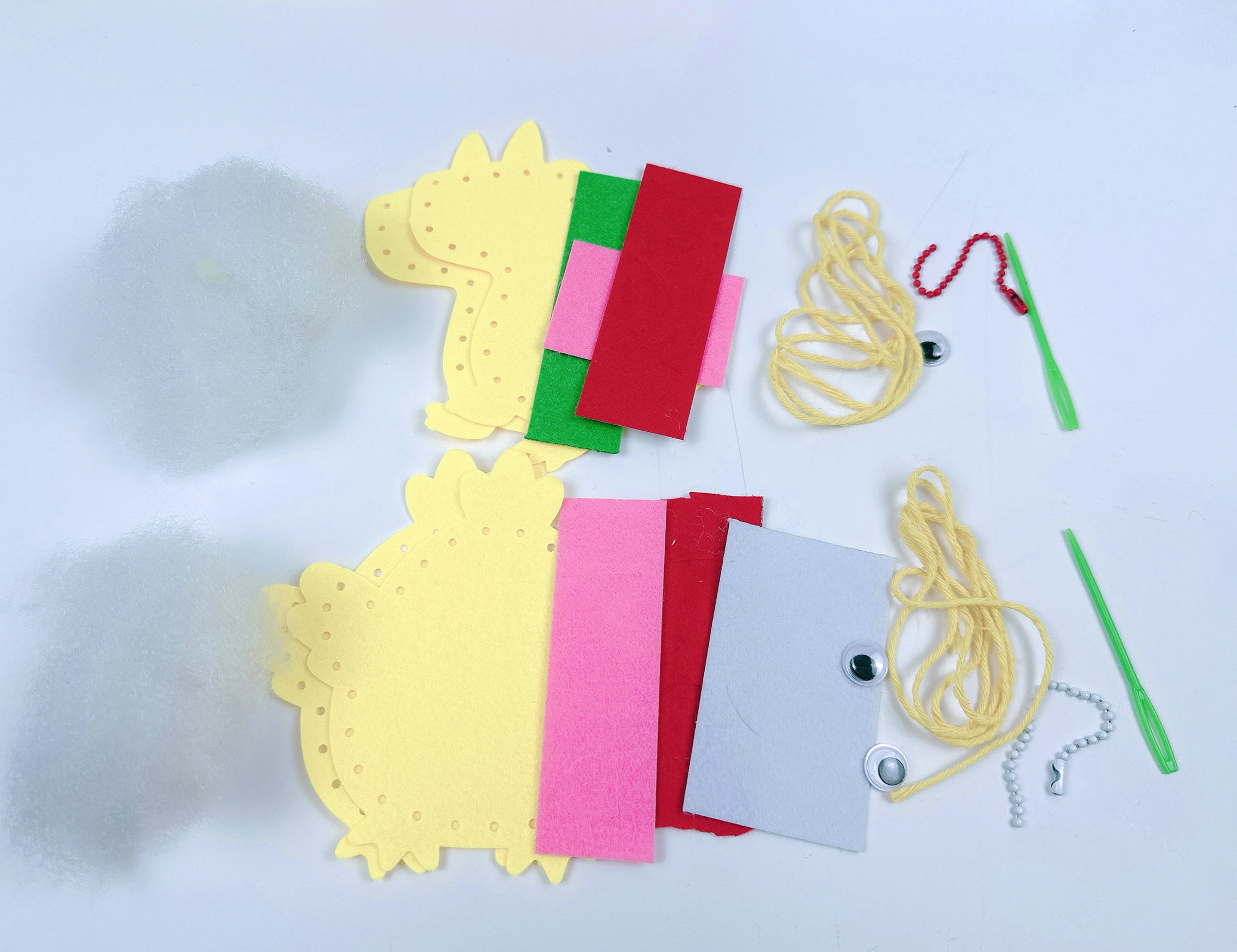Children's handmade sewing fun non-woven fabric diy Children's handmade material package pendant Sewing back and forth Children's diy handicrafts Specification image