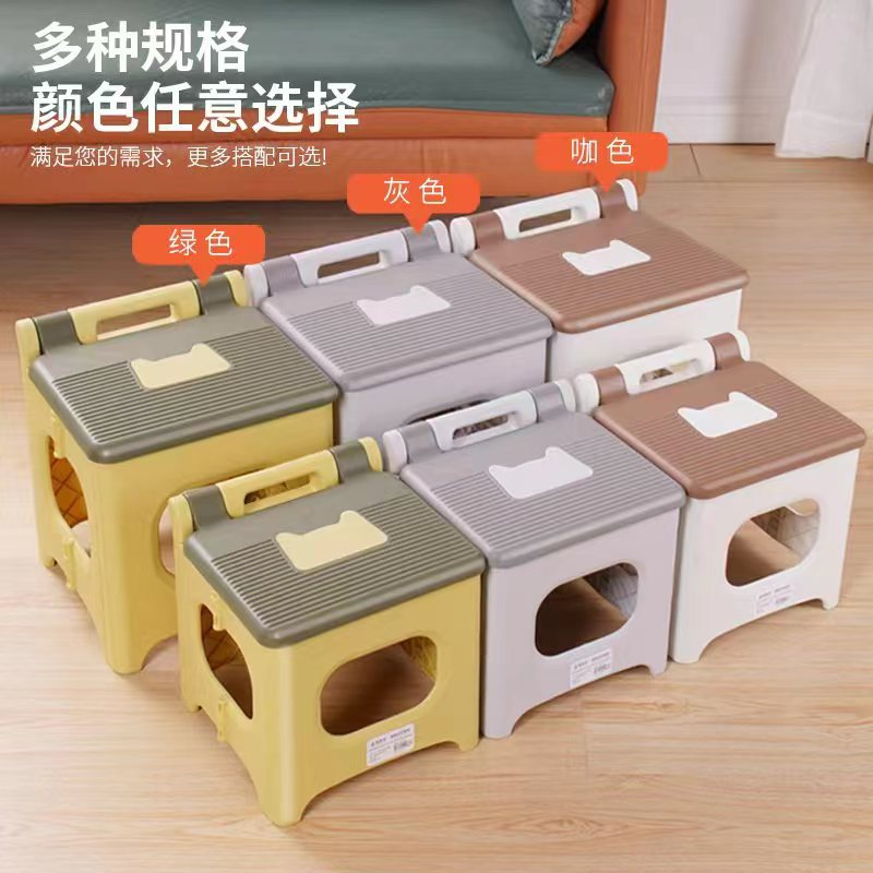 8406加厚塑料折叠凳子省空间儿童成人多尺寸可便携小凳子餐桌高凳详情1