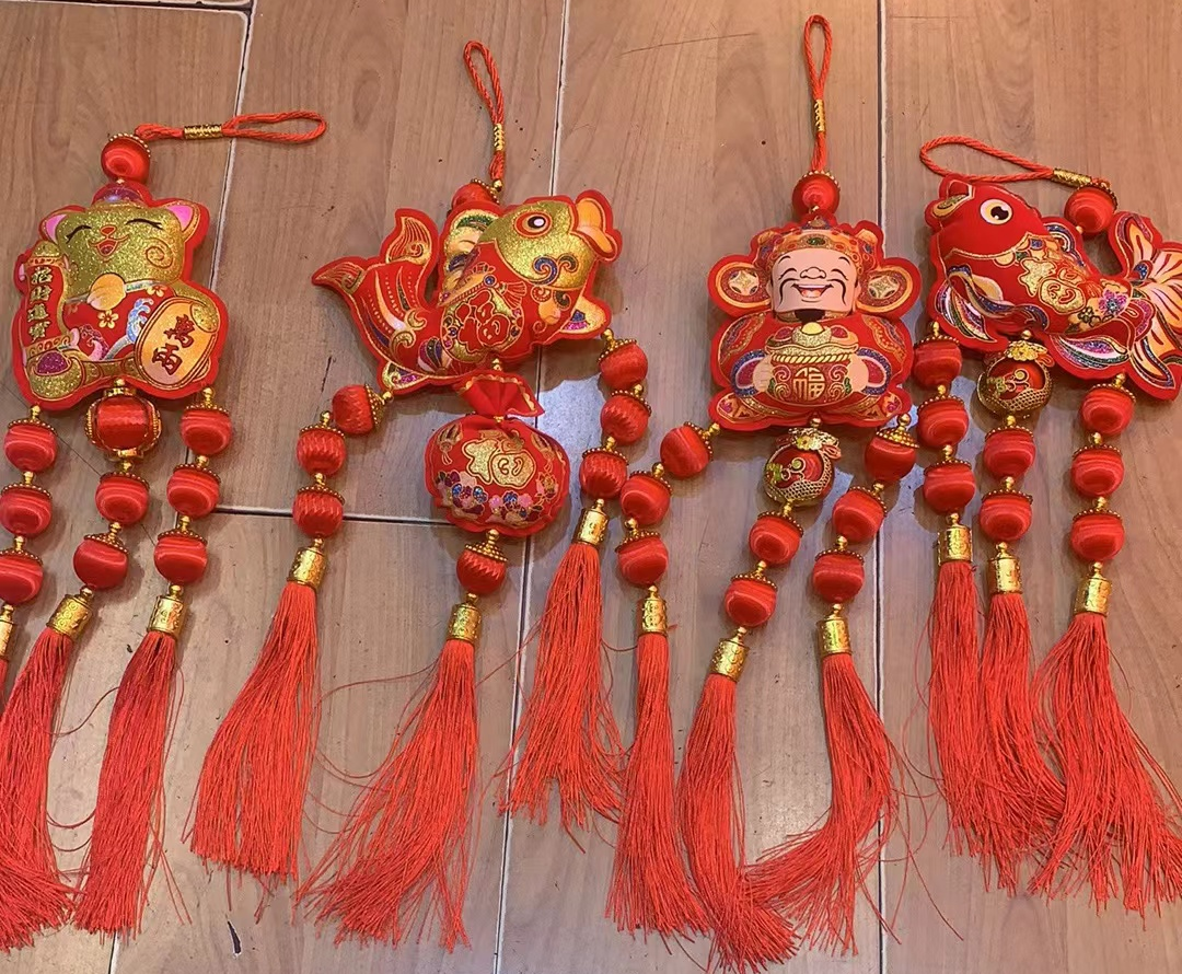 新年过年装饰元旦春节布置用品财神挂件客厅玄关走廊墙上喜庆挂饰