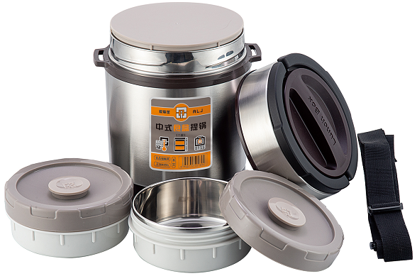 中式食盒提锅（真空）保温饭盒 保温提锅 长时间保温便携式详情2