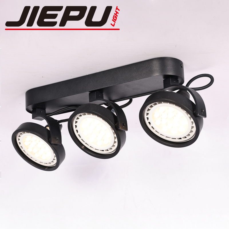 ES111 succión top concentrador downlight 3 cabezas lijado negro lijado blanco details Picture