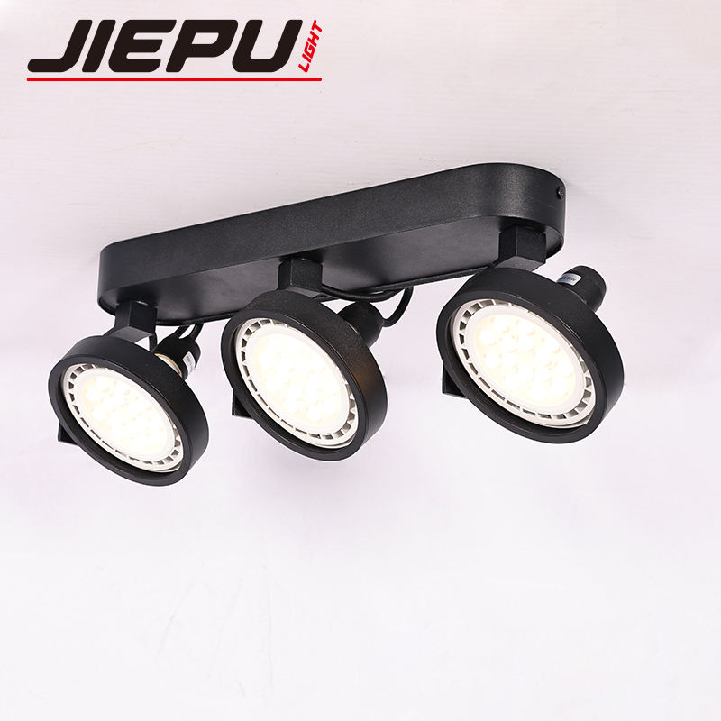 ES111 succión top concentrador downlight 3 cabezas lijado negro lijado blanco Specification image