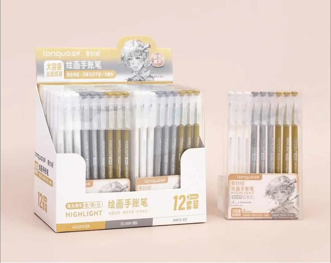 串珠笔/圆珠笔/简易笔/多色笔学生可爱/个性笔搞怪细节图