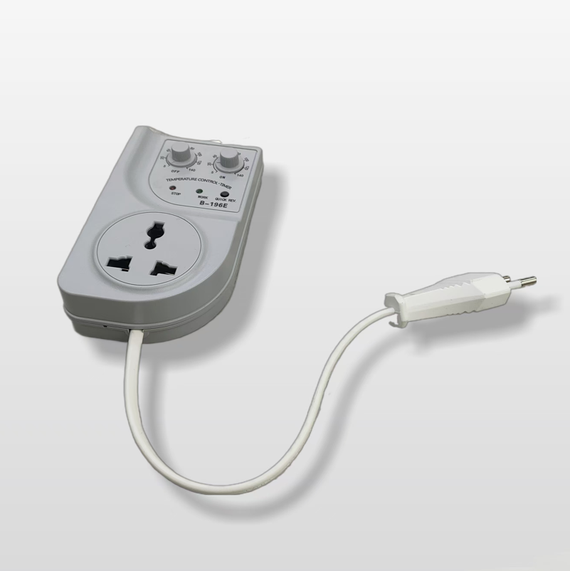 电工产品多功能冰箱冰柜恒温定时控制器白底实物图