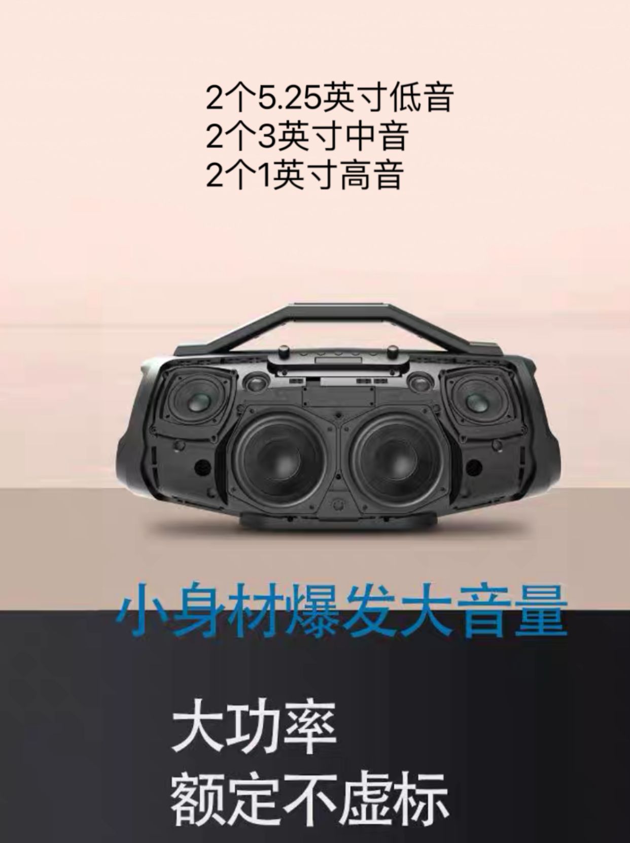 Voice actor X9 high-power, convenient, ultra-heavy bass outdoor karaoke instrument live streaming audio system Square dance Bluetooth portable subwoofer speaker karaoke box details Picture