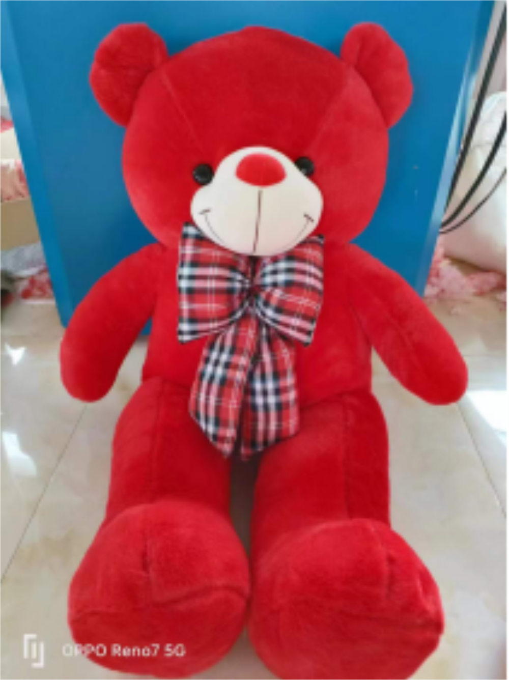 Stand-up bow tie bear Specification image