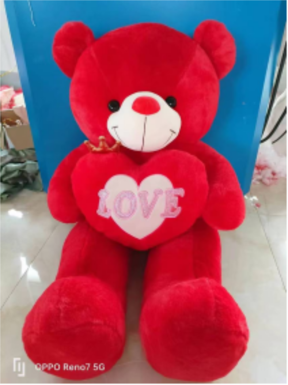 A variety of red heart-hugging bears in the vertical version details Picture