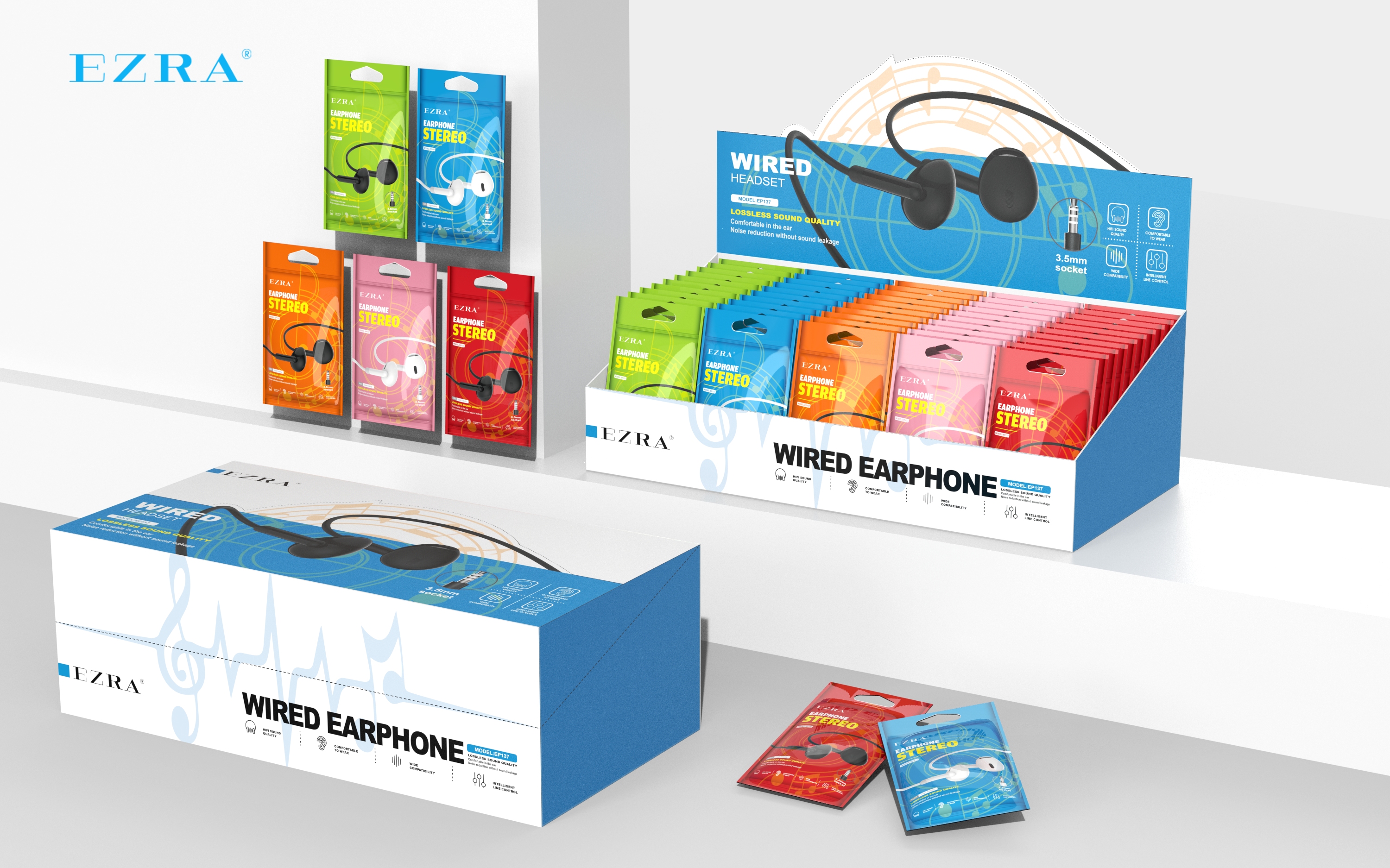 High Quality Music Headphones Ep137 Stylish Design Stereo Enjoyment