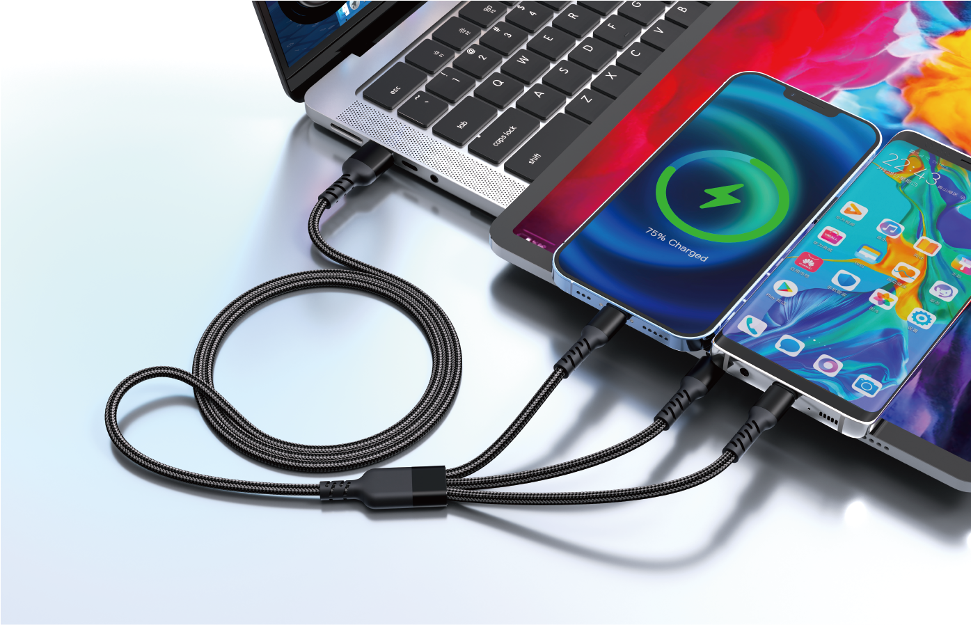 Fast Charge High Quality Ezra Cross-Border Intelligent Device Data Line Dc352 Specification drawing