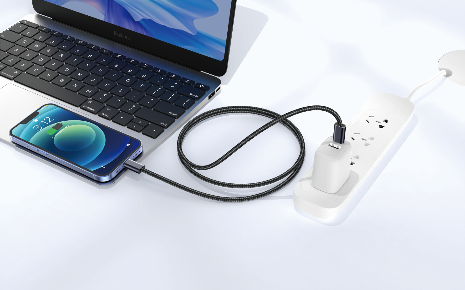 Type-c Smart device fast charge data cable EZRA cross-border DC356 Android Apple charging cable