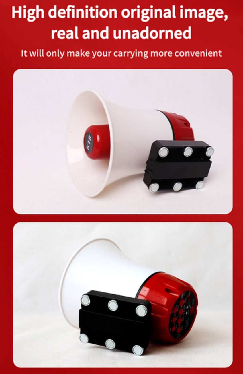 Loudspeaker promotion horn, roof car, outdoor street stall promotion, hawking and Shouting device, portable loudspeaker, all-in-one machine, loudspeaker, high-pitched horn, loudspeaker, hawking machine, recording, street stall Shouting device details Picture