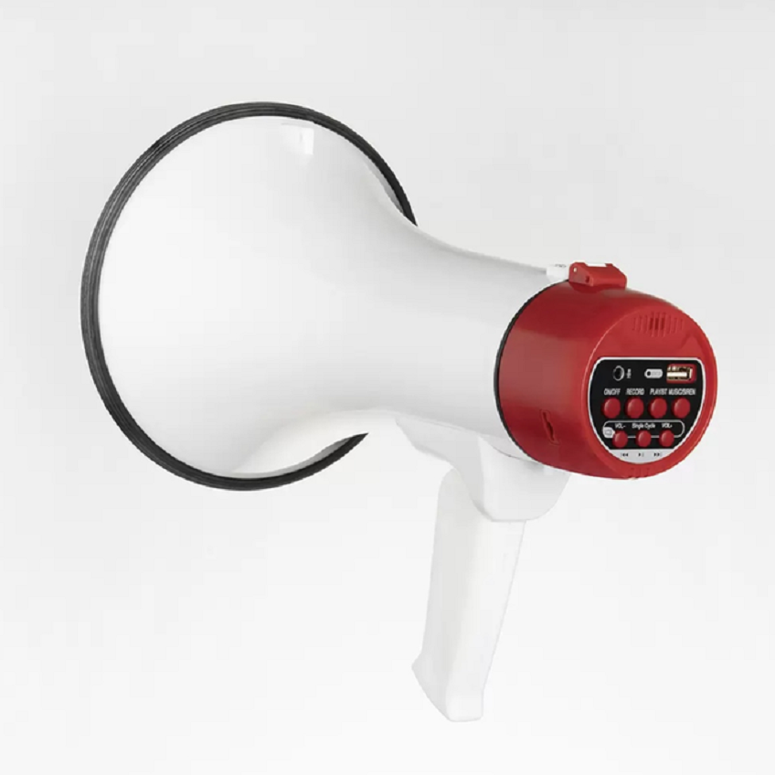 Bluetooth loudspeaker, high-pitched horn, loudspeaker, vending machine, recording loud, Bluetooth handheld street vending loudspeaker, 50W high-power handheld wireless loudspeaker, multi-functional loudspeaker, card-insertable Bluetooth promotional loudspeaker, loudspeaker Item Picture