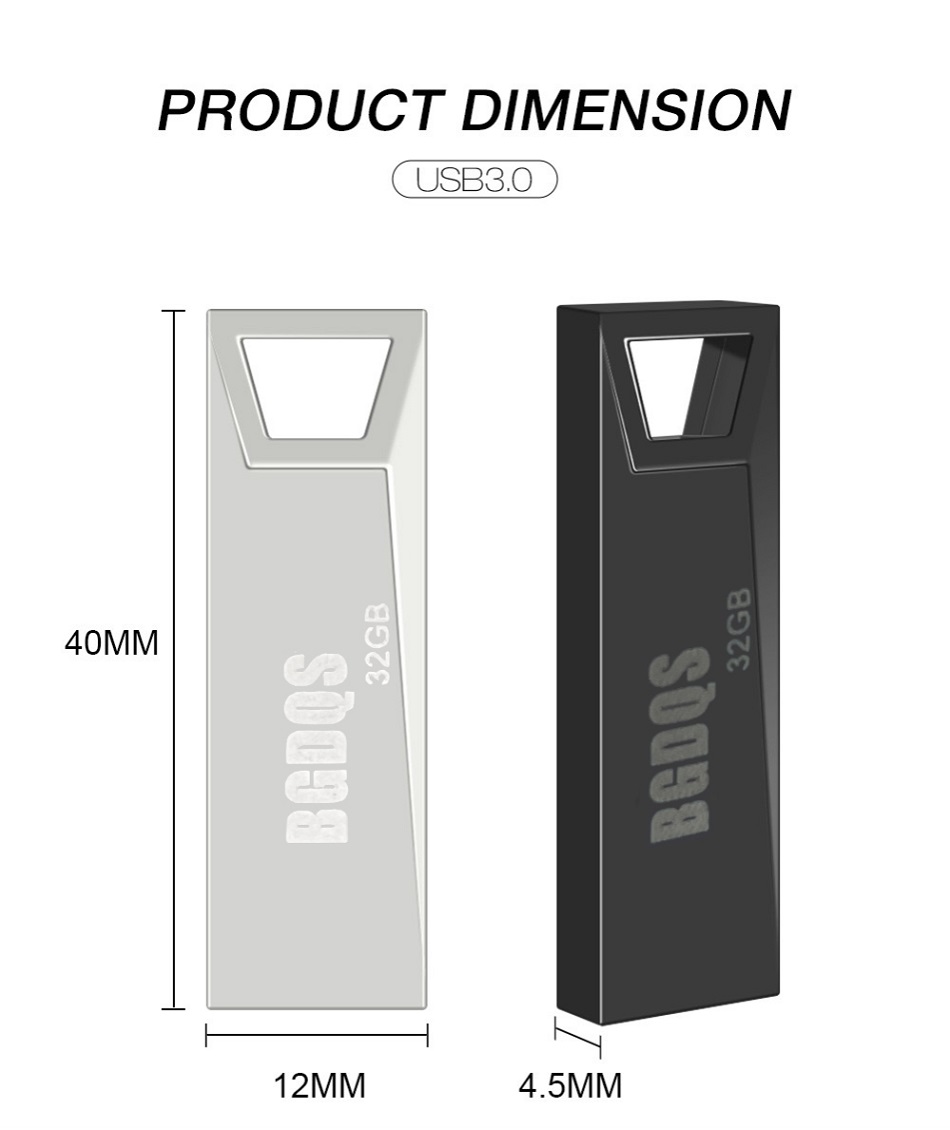 Customized logo metal USB flash drive, car high-speed mobile phone USB flash drive, brand-new high-speed 3.0 USB flash drive, 32G, 16G gift wholesale Item Picture