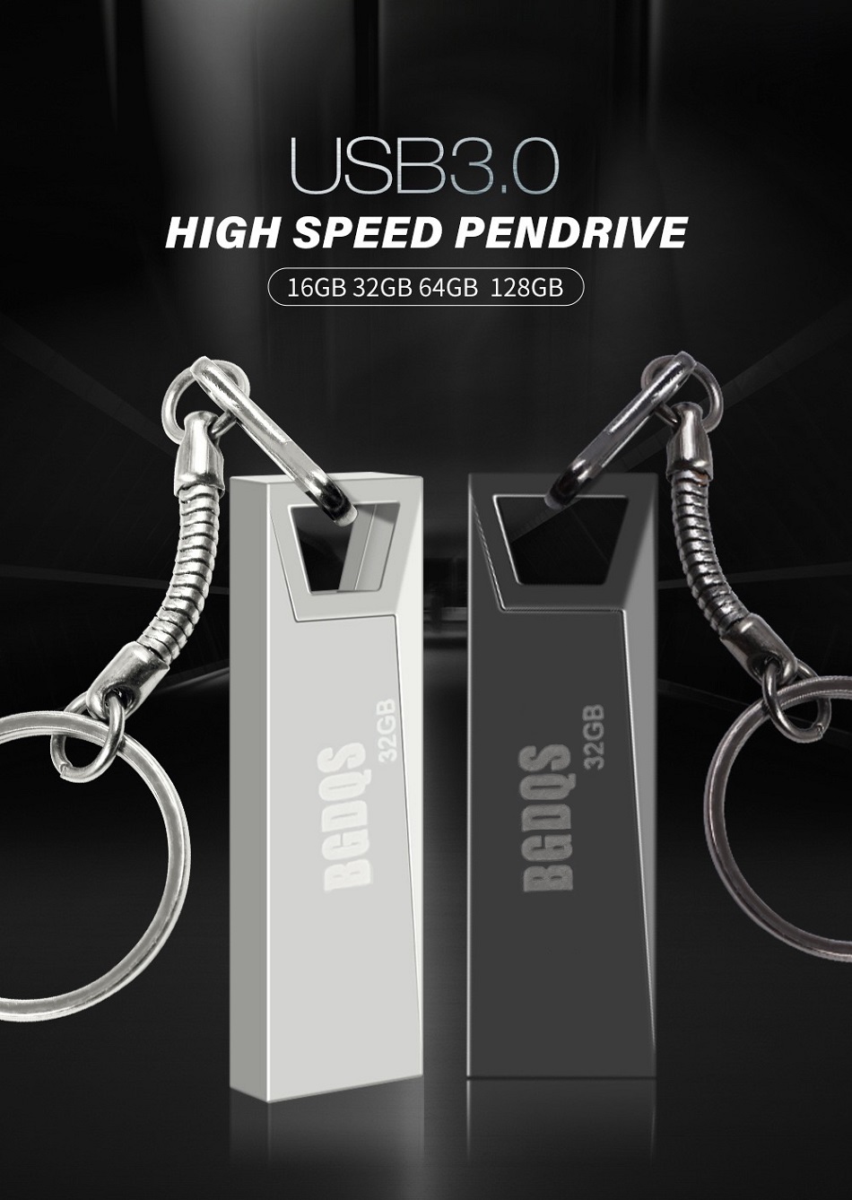 Customized logo metal USB flash drive, car high-speed mobile phone USB flash drive, brand-new high-speed 3.0 USB flash drive, 32G, 16G gift wholesale full figure