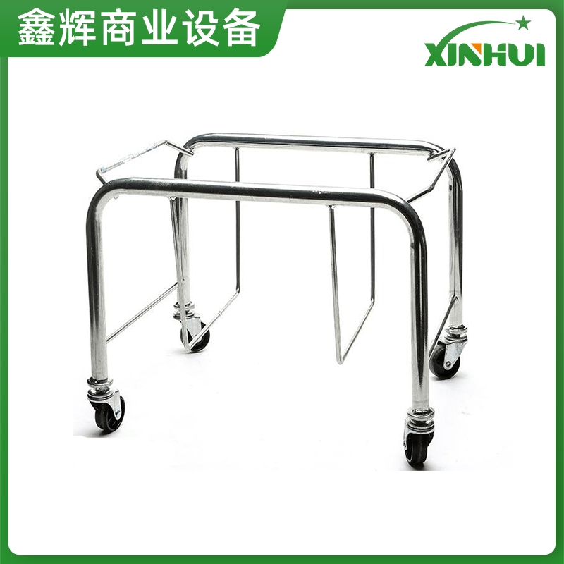 超市塑料KTV手提篮存放车购物篮底座可移动提篮托架收纳金属架子