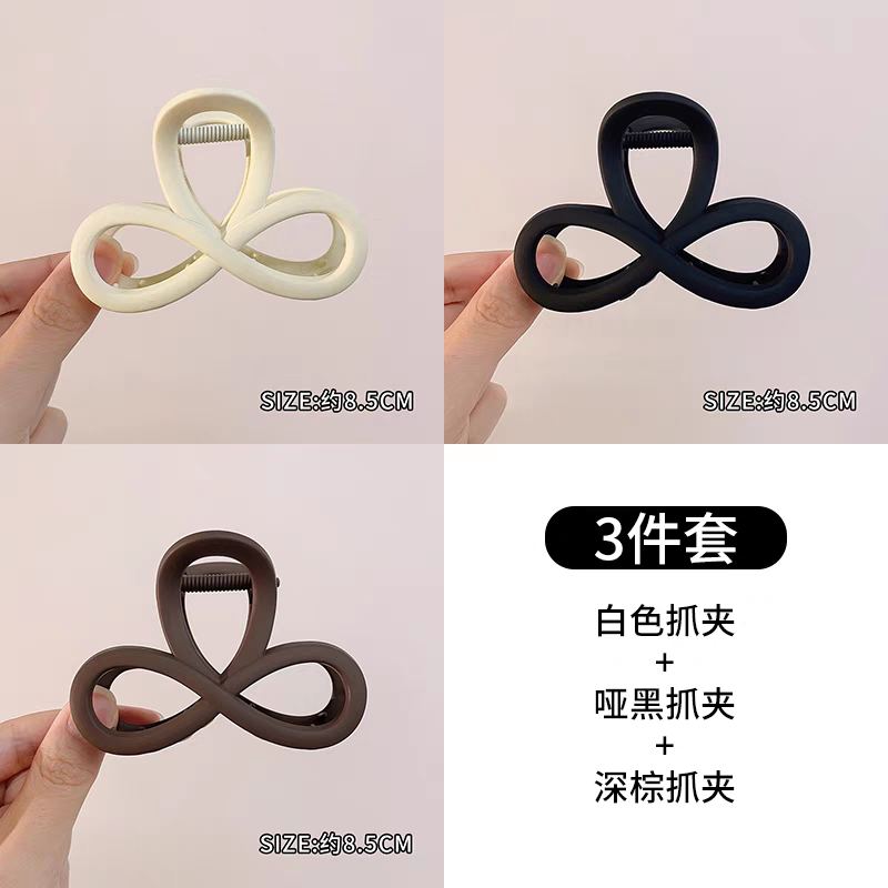 High-end hairpin for women 2024 new style, small volume, medium size, semi-tied hairpin, shark clip headwear Item Picture