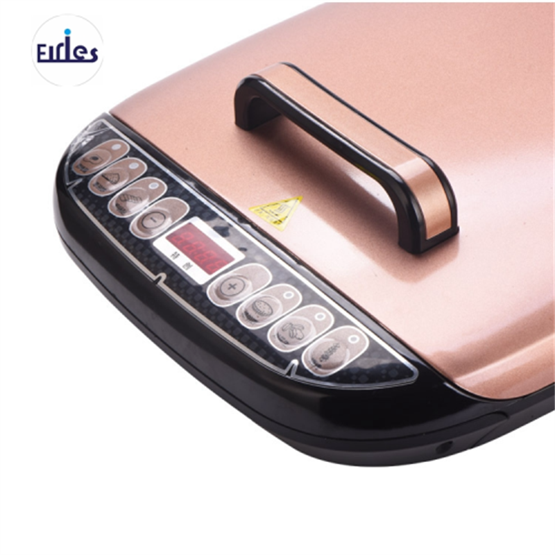 A double-sided electric griddle, a kitchen appliance that deepens heating, is a household multi-functional grilling and baking machine that integrates pancakes and pancakes Specification image