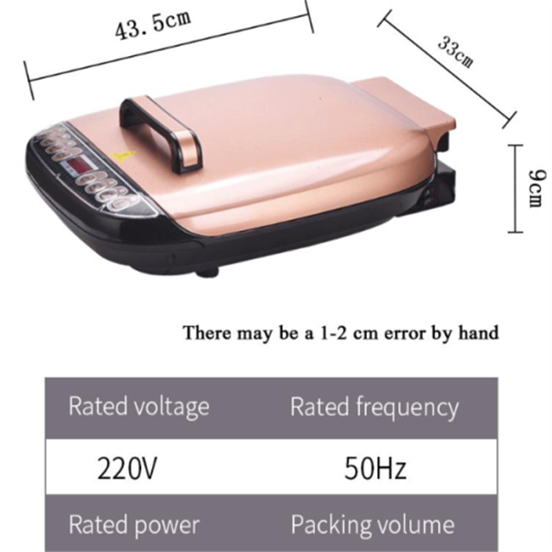 A double-sided electric griddle, a kitchen appliance that deepens heating, is a household multi-functional grilling and baking machine that integrates pancakes and pancakes Application Scenario