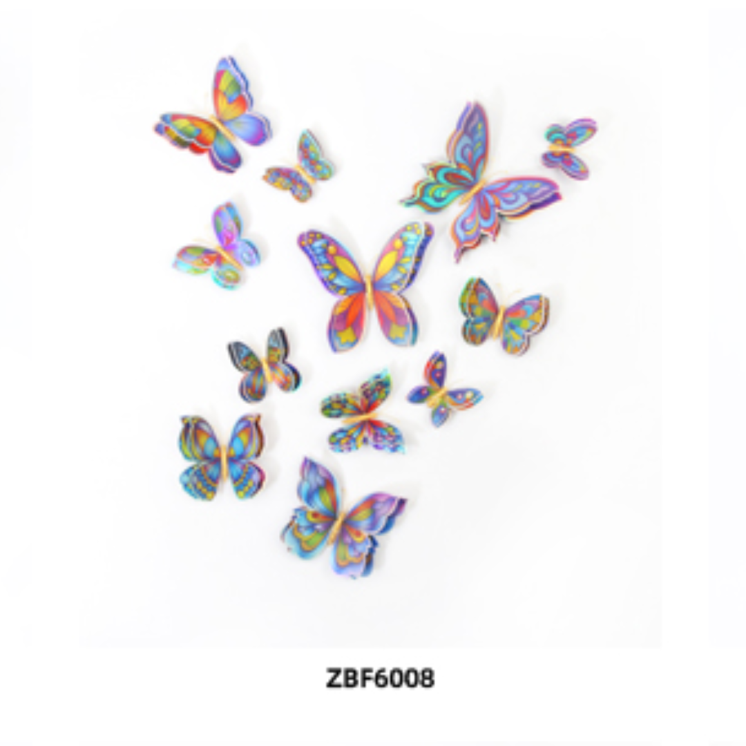 Double-layer simulated butterfly magnetic attraction 3D stereoscopic garden butterfly decoration for living room, bedroom and home decoration, magnetic butterfly Application Scenario