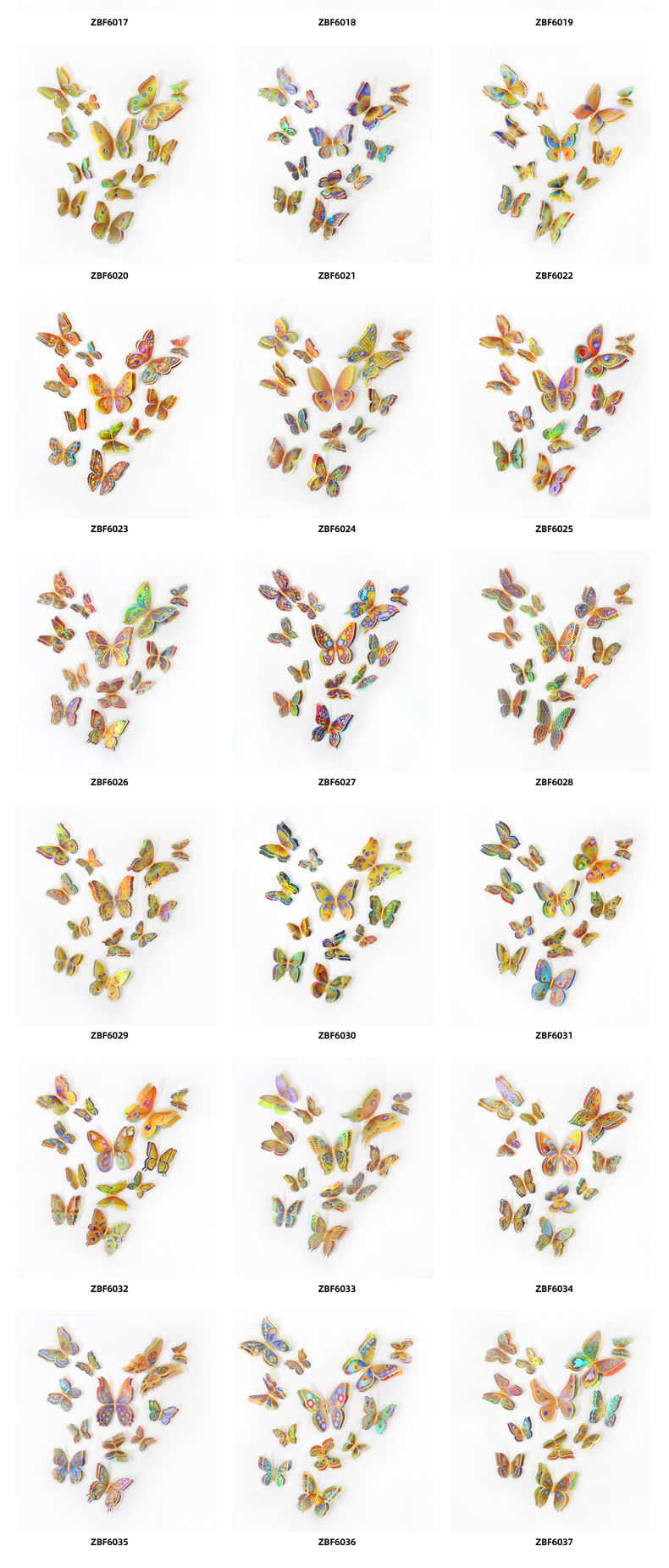 Double-layer simulated butterfly magnetic attraction 3D stereoscopic garden butterfly decoration for living room, bedroom and home decoration, magnetic butterfly pic 4