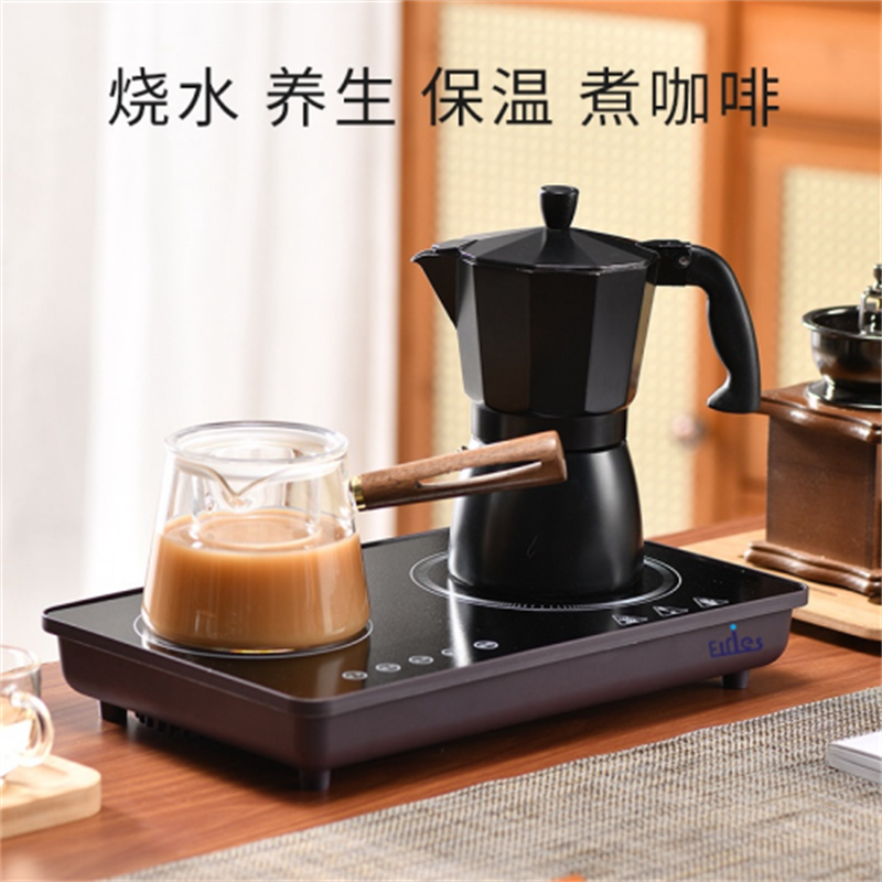 Electric ceramic stove tea maker, automatic water filling small household appliance, electric ceramic stove coffee, Pu 'er health pot, special tea and water boiling stove details Picture