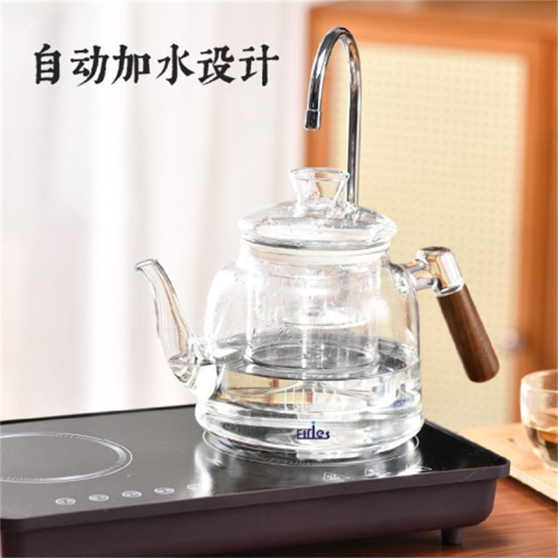 Electric ceramic stove tea maker, automatic water filling small household appliance, electric ceramic stove coffee, Pu 'er health pot, special tea and water boiling stove Specification image